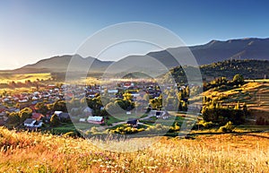 Rural scene in Slovakia Tatras