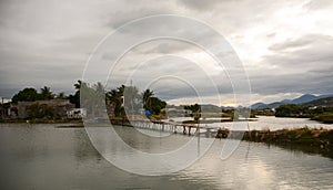 Rural scenery in Phan Rang, Vietnam