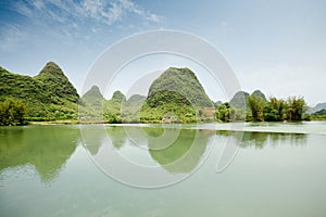 Rural scenery in yangshuo