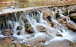 Rural small waterfall, srgb image