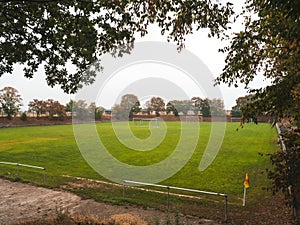 Rural soccer pitch in Germany