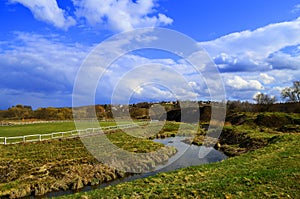 Rural spring landscape