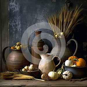 rural still life in rustic style 1