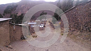 Rural street in the Peruvian Andes, Arequipa photo