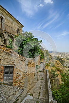 The rural town of Aliano, Italy.