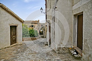 The rural town of Aliano, Italy.