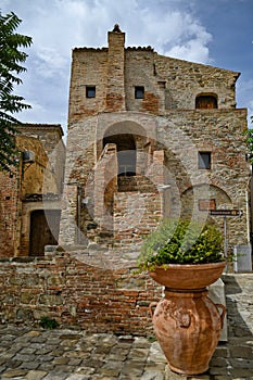 The rural town of Aliano, Italy.