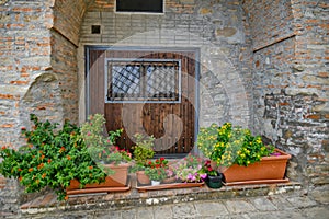 The rural town of Aliano, Italy.