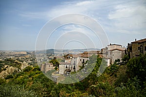 The rural town of Aliano, Italy.