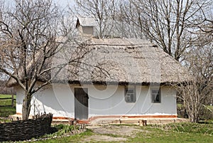 Rural uninhabited Ukrainian house