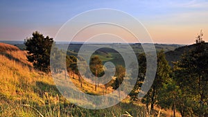 Rural view of Black Hill in Camperdown, Victoria photo