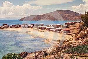 The rural village of Challapampa on the Island of the Sun, Titicaca lake, Bolivia