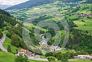 Rural villages, austrian alps photo