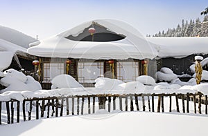 Rural winter landscape