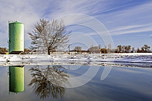 A Rural Winter Landscape in Colorado