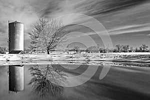 A Rural Winter Landscape in Colorado