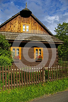 Rural wooden house