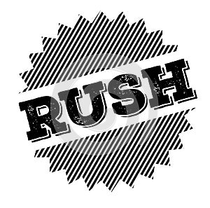 Rush black stamp