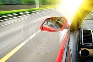 Rush car,motion blur steet