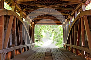 Rush Creek Covered Bridge Interior photo