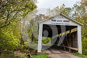 Rush Creek Covered Bridge Parke County Indiana