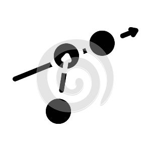 rush croquet game glyph icon vector illustration