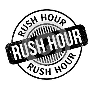 Rush Hour rubber stamp