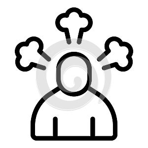 Rush job hurry icon, outline style