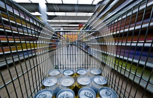 Rush market motion blur