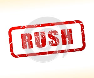 Rush text stamp