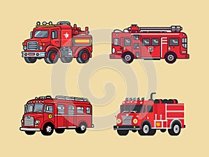 Illustration of Heroic Fire Truck photo