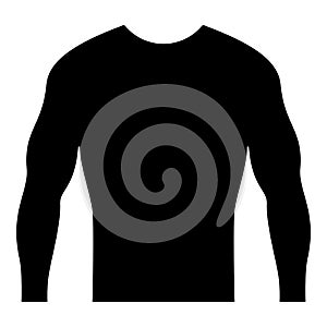 Rushguard Rashguard icon black color vector illustration flat style image