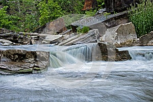 Rushing Rapids On The Credit River