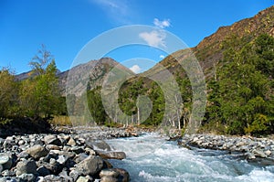 Rushing river photo