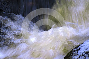 A rushing river in Finland