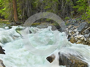 Rushing stream photo