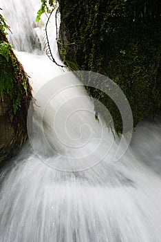 Rushing Water Through Gorge