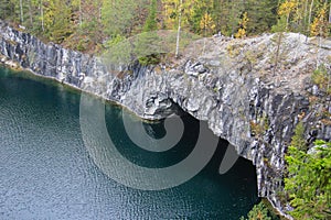 Ruskeala marble quarry, Karelia, Russia photo