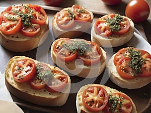 Rusks with Fresh Tomatoes, Olive Oil, and Oregano