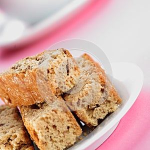 Rusks on plate