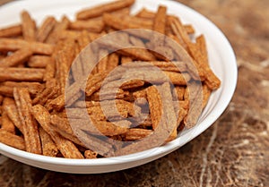 Rusks in a plate on the table