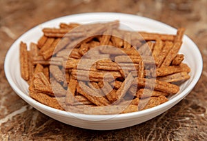Rusks in a plate on the table