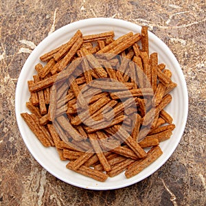 Rusks in a plate on the table