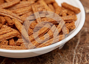 Rusks in a plate on the table