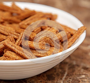 Rusks in a plate on the table