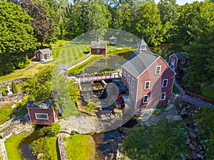 Russell Mill aerial view, Chelmsford, MA, USA