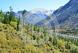   montanas el valle de un rio 