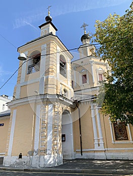 Russia. The church of the Holy Trinity in Khokhly in  Moscow, 1610 year built in summer