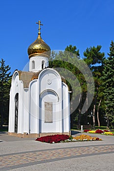 Russia. The city of Anapa, chapel of the prophet Hosea in the square of Soviets in the summer