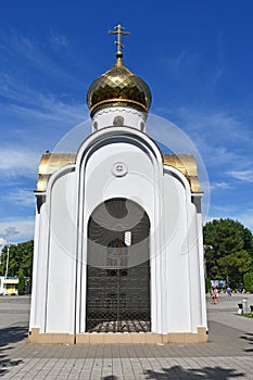 Russia. The city of Anapa, chapel of the prophet Hosea in the square of Soviets in the summer